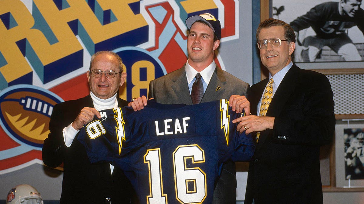 Ryan Leaf after getting drafted