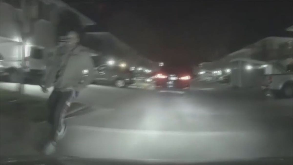 San Jose delivery driver dash cam shows suspect with machete