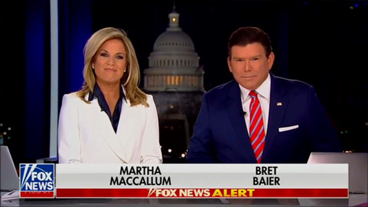 Fox News' Bret Baier and Martha MacCallum