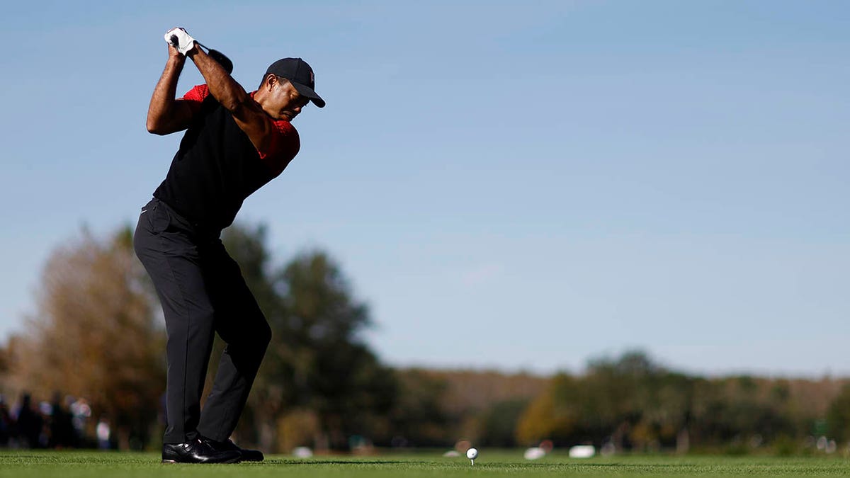 Tiger off the tee