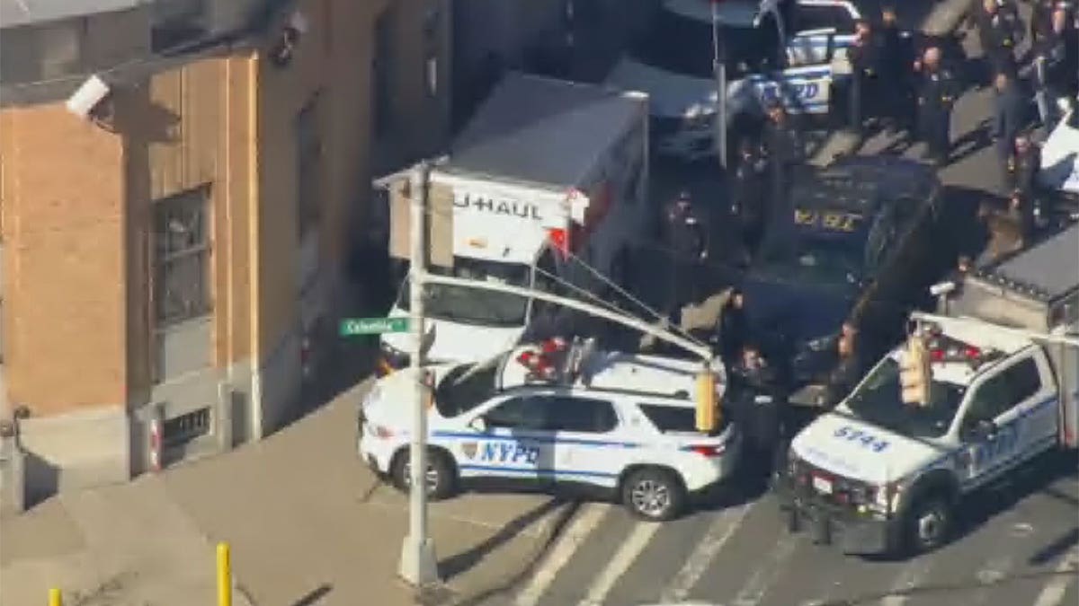 NYPD respond to Uhaul crash