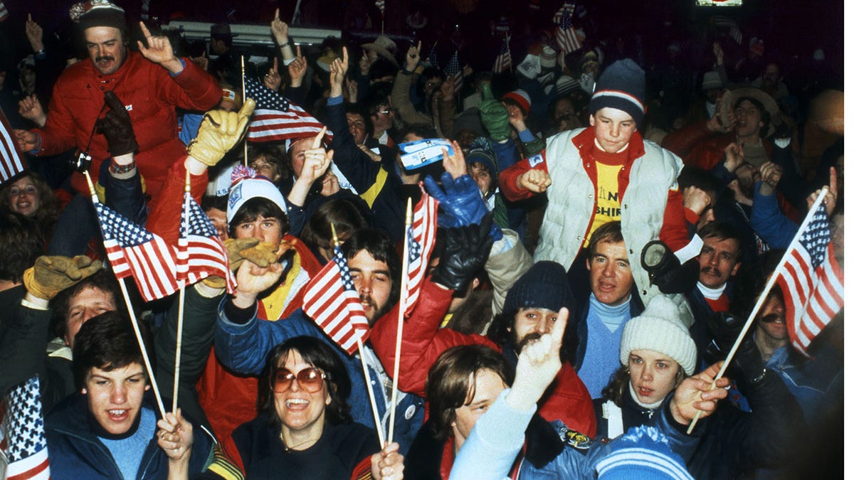 Aficionados al hockey de Lake Placid