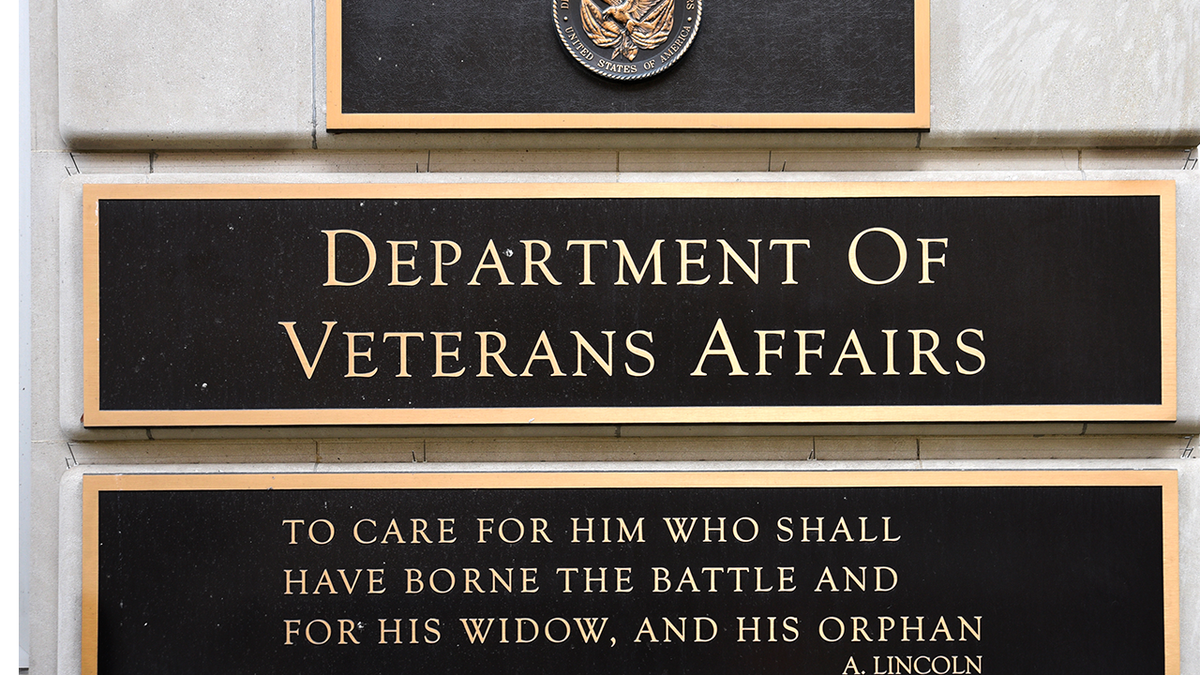 VA sign on wall