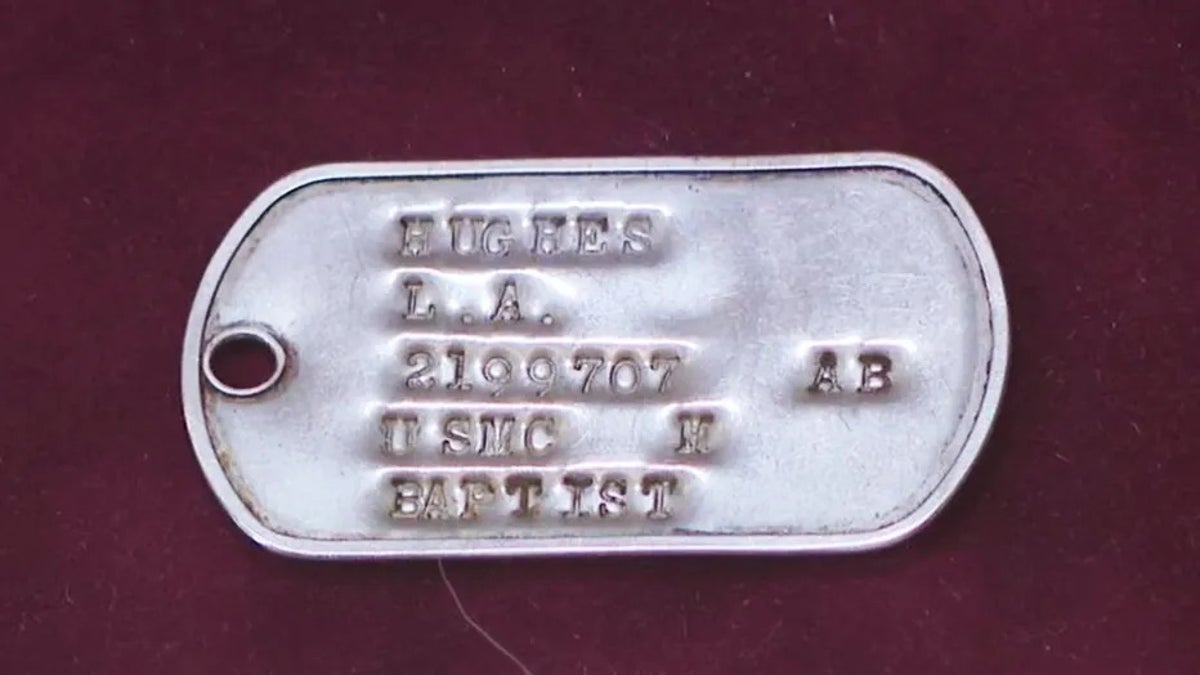 USMC Corporal Larry Hughes dog tag
