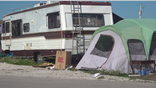 Some homeowners are still waiting on insurance checks or FEMA payouts.