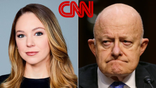 Natasha Bertrand and James Clapper.