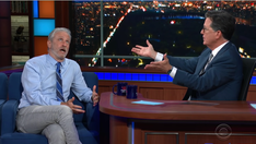 Jon Stewart recounts angry backlash for pushing lab leak theory on Colbert: 'F--- you, I'm done'