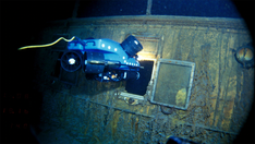 Never-before-seen footage of the Titanic nearly 12,500 feet below the ocean released