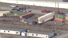 Texas train derails in collision with 18-wheeler, leaving driver dead