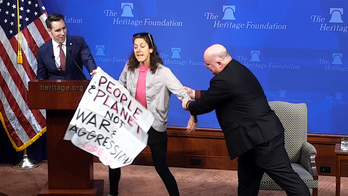 GOP Sen. Josh Hawley interrupted by climate protester during speech: 'China is not our enemy'