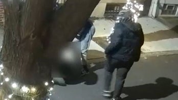 Philadelphia robbery suspects caught on camera kicking, stomping on woman in city street