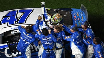Ricky Stenhouse Jr wins Daytona 500, holds off NASCAR champ Joey Logano