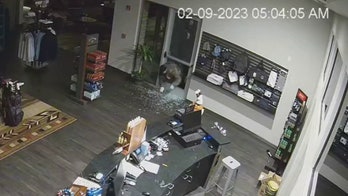 Texas burglars crawl through glass door, steal cash registers from golf course in caught-on-video theft