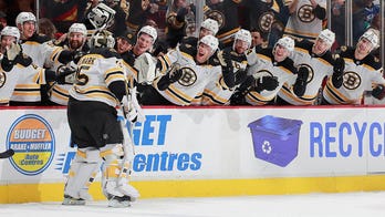 Bruins' goalie Linus Ullmark becomes 8th netminder in NHL history to score goal on own shot