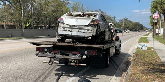 An Orlando woman says she is grateful to be alive after two cars slammed into her home on Wednesday afternoon.