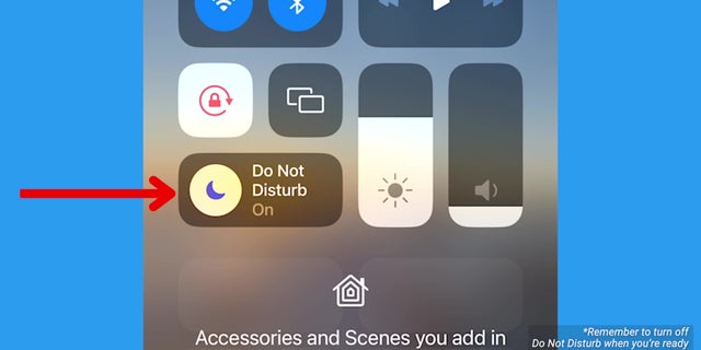 Here's where to find your iPhone's "Do Not Disturb" setting.