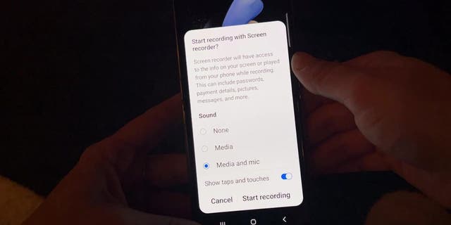 Follow the steps below to record your Android screen.