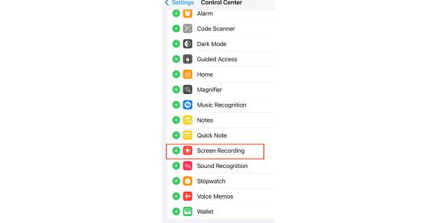 Follow these steps to record your iPhone screen.