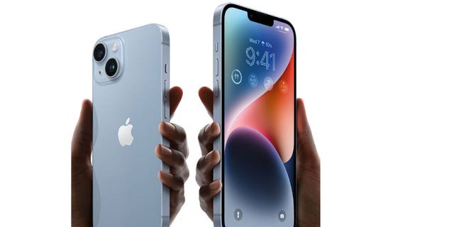 Stock photo of the Apple iPhone with two cameras.