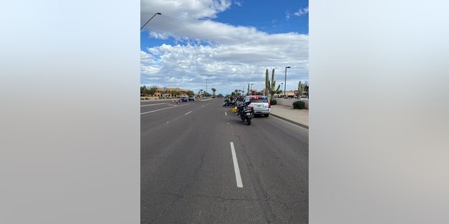 Goodyear Police investigating a serious injury crash on Eastbound McDowell. This photo is unrelated to the contents of this report.