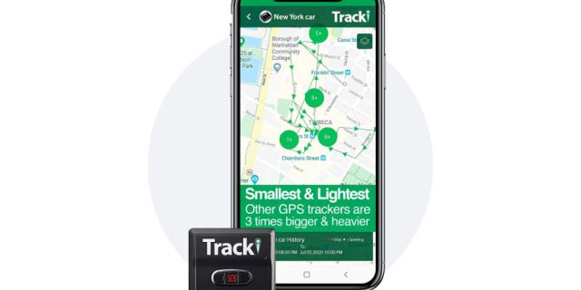 Tracki GPS Tracker is a device that uses GPS and Wi-Fi as backup.