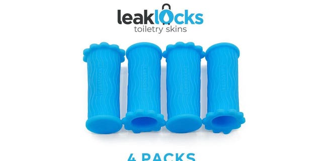 Leaklocks, a device which prevents your toiletries from leaking.