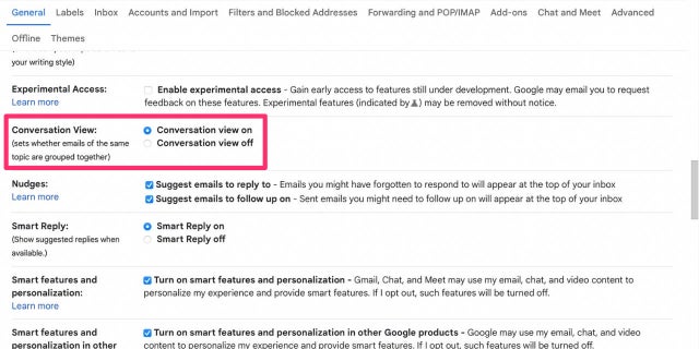 Percakapan Gmail melalui email
