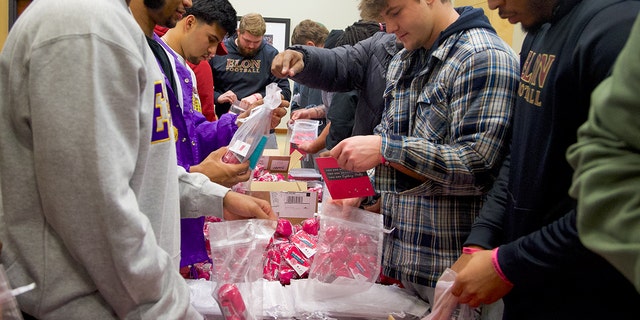 Elon University students and community members gathered on Feb. 2, 2023, to compile "strength and beauty" kits for women with cancer.