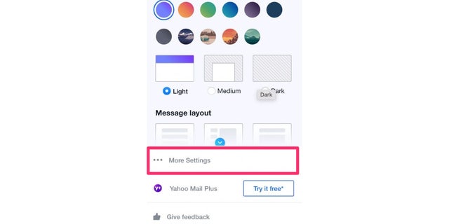 Change your yahoo email settings 