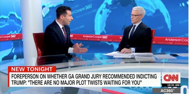 CNN's Anderson Cooper and Elie Honig discuss Georgia grand jury forewoman Emily Kohrs' media interviews about their investigation into Trump.
