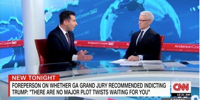 CNN's Anderson Cooper and Elie Honig discuss Georgia grand jury forewoman Emily Kohrs' media interviews about their investigation into Trump.