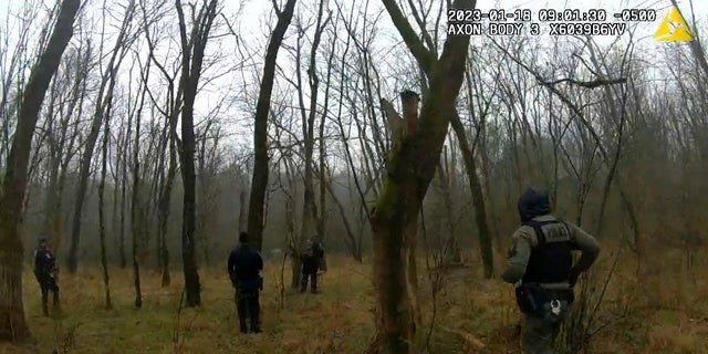 Bodycam video released by the Atlanta Police Department shows officers respond to gunfire in the distance near the future site of City of Atlanta’s Public Safety Training Center on Jan. 18, 2023, in DeKalb County.