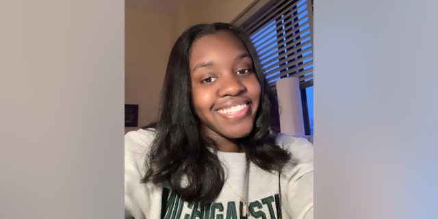 This undated photo provided by Baisha Carter shows Arielle Anderson, a Michigan State University student who was killed during a shooting at the university in East Lansing, Mich., on Feb. 13, 2023. 