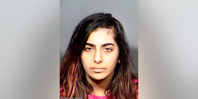 Nika Nikoubin frowns in mugshot