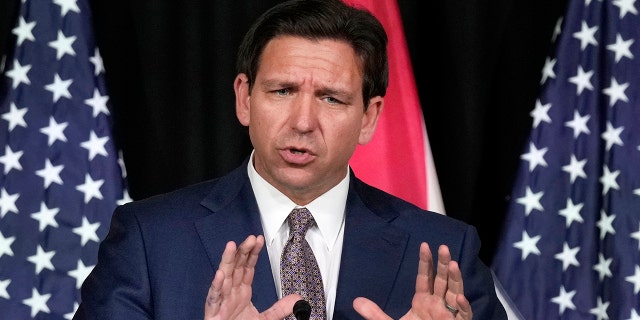 Florida Gov. Ron DeSantis is seen in February