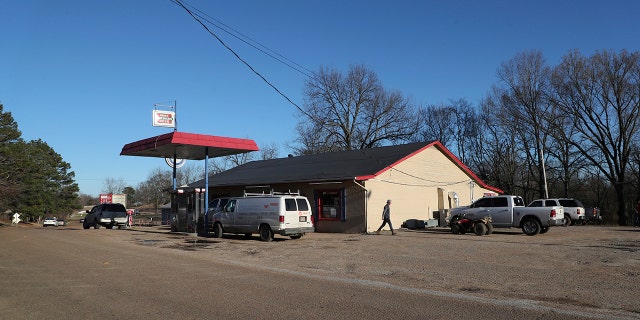 This photo shows the Express Mart convenience store in Arkabutla, Mississippi, on Friday, Feb. 17, 2023. 