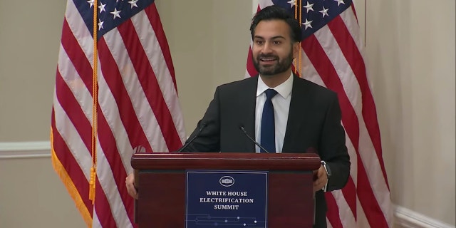 White House climate czar Ali Zaidi speaks during the White House Electrification Summit on Dec. 14.