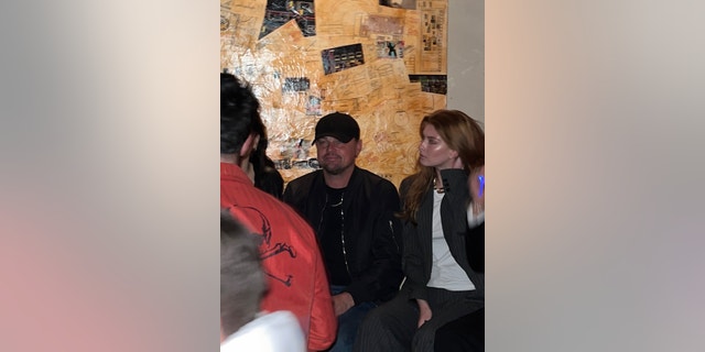 Leonardo DiCaprio was spotted on Jan. 31 sitting with model Eden Polani at Ebony Riley's EP release party in Los Angeles.