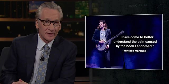 Bill Maher discusses cancel culture targeting former Mumford & Sons banjo player Winston Marshall.