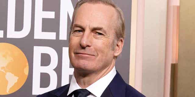 Bob Odenkirk is pictured at the 80th annual Golden Globe Awards on Jan. 10, 2023, in Beverly Hills, California. Odenkirk was named the 2023 Man of the Year by Harvard University’s Hasty Pudding Theatricals on Thursday.