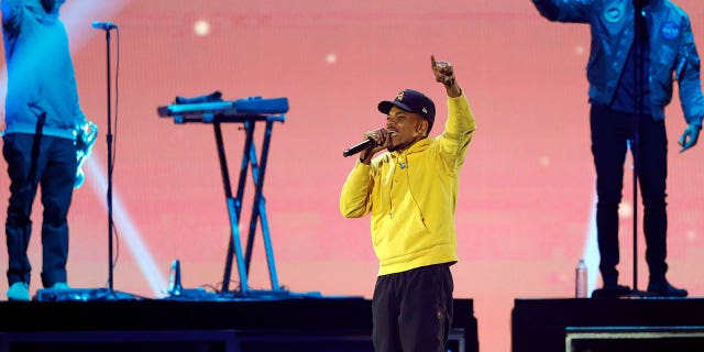 Chance the Rapper performs during the iHeartRadio Music Festival at T-Mobile Arena in Las Vegas, Nevada, U.S. September 21, 2019. REUTERS/Steve Marcus