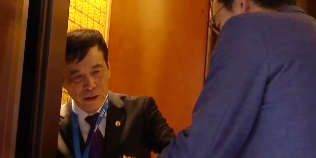 The head of the Chinese Football Association, Chen Shuyuan, is pictured in Shanghai on Oct. 24, 2019. Shuyuan has been arrested on corruption charges.