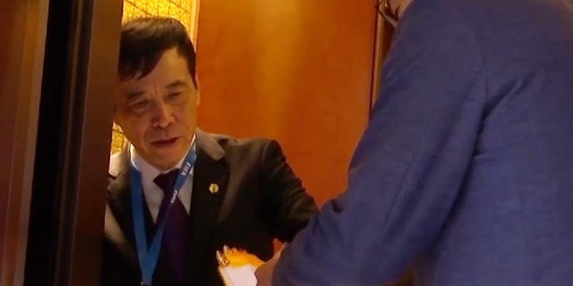 The head of the Chinese Football Association, Chen Shuyuan, is pictured in Shanghai on Oct. 24, 2019. Shuyuan has been arrested on corruption charges.