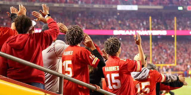 Chiefs fans do the tomahawk chop during the Indianapolis Colts game on Oct. 6, 2019, at Arrowhead Stadium in Kansas City, Missouri.