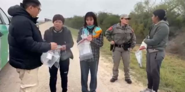 Texas DPS says an interpreter was required to communication with the Chinese nationals.