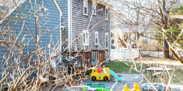 Exterior view of the home of Patrick and Lindsay Clancy in Duxbury, MA, on Wednesday, February 15, 2023. Lindsay Clancy, 32, allegedly killed their three children here before attempting to take her own life on January 24 this year. 