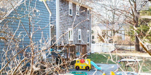 Exterior view of the home of Patrick and Lindsay Clancy in Duxbury, MA, on Wednesday, February 15, 2023. Lindsay Clancy, 32, allegedly killed their three children here before attempting to take her own life on January 24 this year.