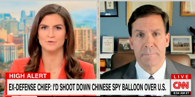 Former U.S. defense secretary Mark Esper tells CNN's Kaitlin Collins that the U.S. should capture or "shoot down" the Chines spy balloon.