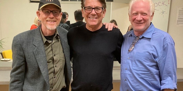 Anson Williams, center seen here with Ron Howard, left, and Don Most. Williams recalled how Howard went out of his way to offer a helping hand during his campaign run.
