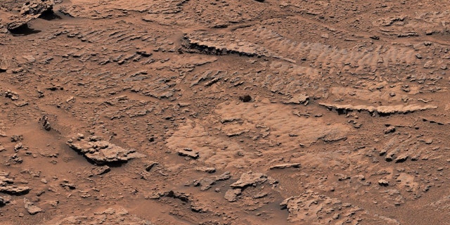 Mars rocks with rippled textures